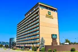 Exterior corner view of the existing Cincinnati Quality Inn & Suites property