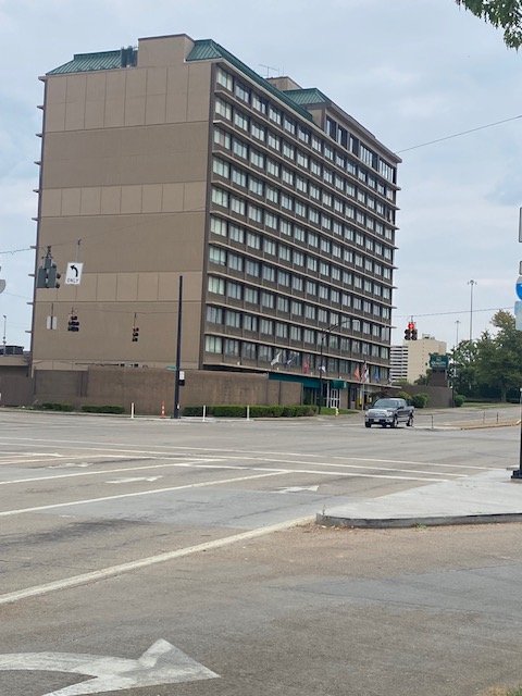 Hotel to Assisted Living Facility Conversion - Aerial view of property